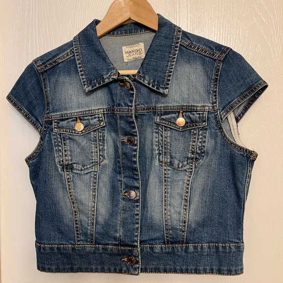 Mango MNG Denim vest (Denim jacket), size M - Picture 1 of 8
